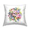 Various Bright Flowers Design by Alexandria Gilbert Kincaid Throw Pillow